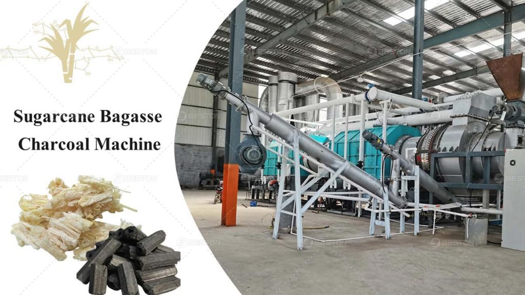 Sugarcane Bagasse Charcoal Machine New Way of Sugarcane Waste Uses