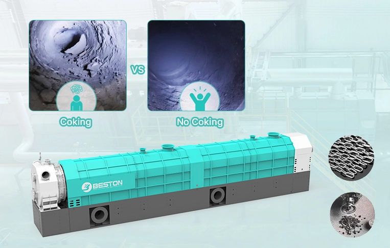 Anti-Coking Designs of Continuous Pyrolysis Reactor