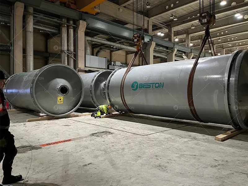 Reactor Hoisting of Plastic Pyrolysis Project in Finland