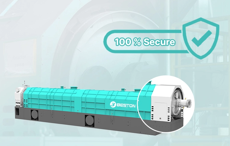 Secure Sealing Structure of Continuous Pyrolysis Reactor
