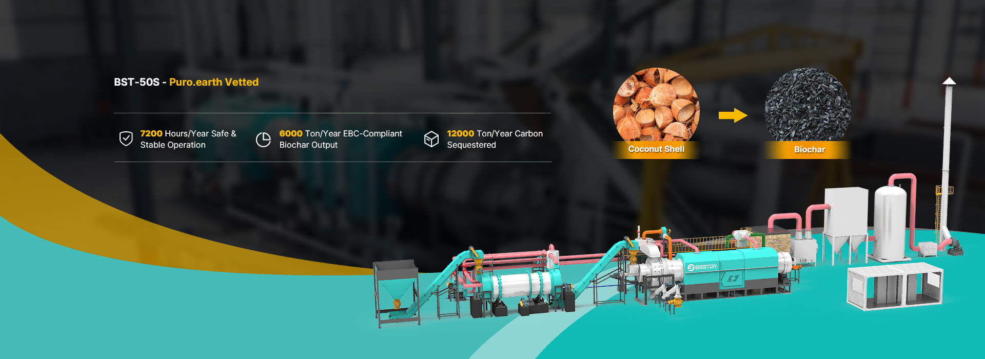 Coconut Shell Charcoal Making Machine Banner PC