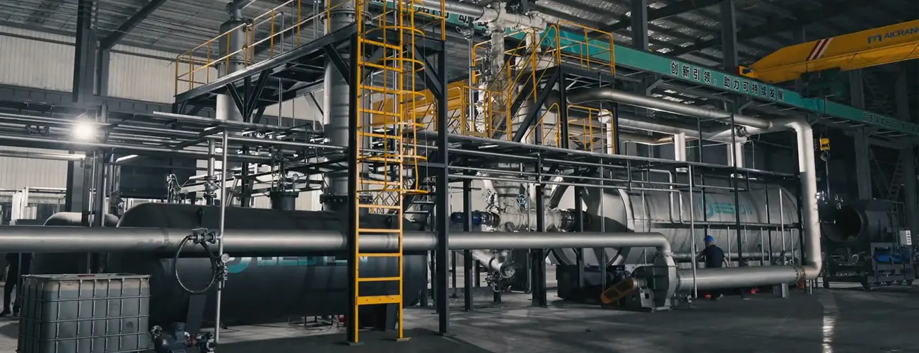 BLJ-20 Plastic Pyrolysis Plant Display