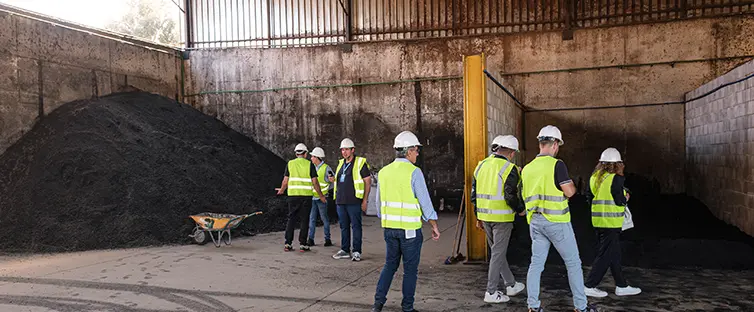 A Large Amount of Palm Shell Biochar in Spain