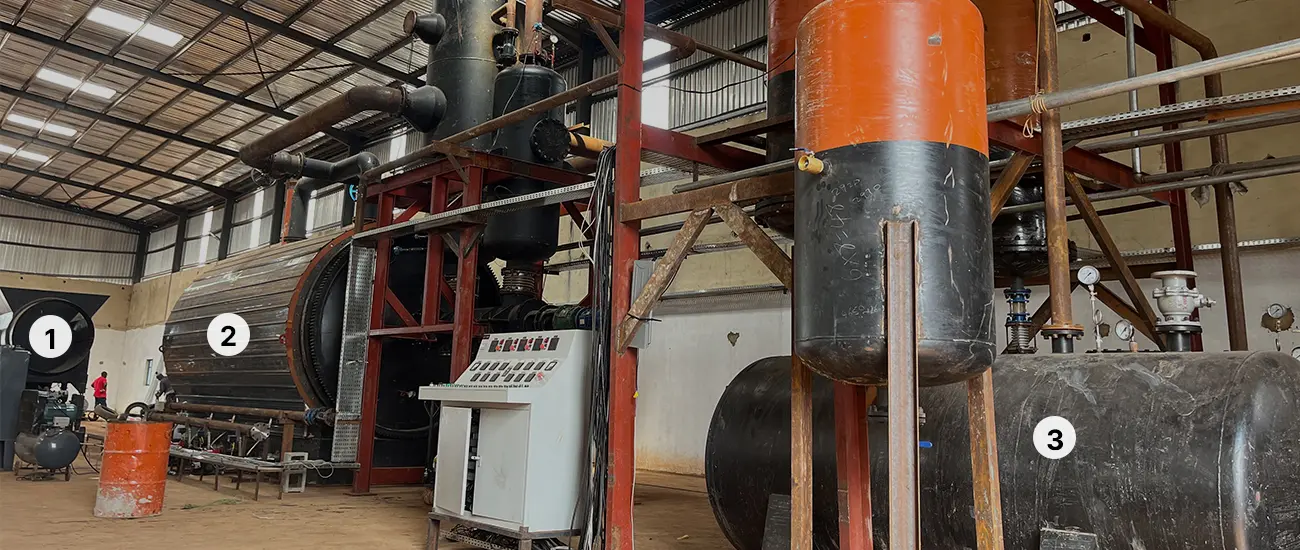 A Tyre Pyrolysis Plant in Africa