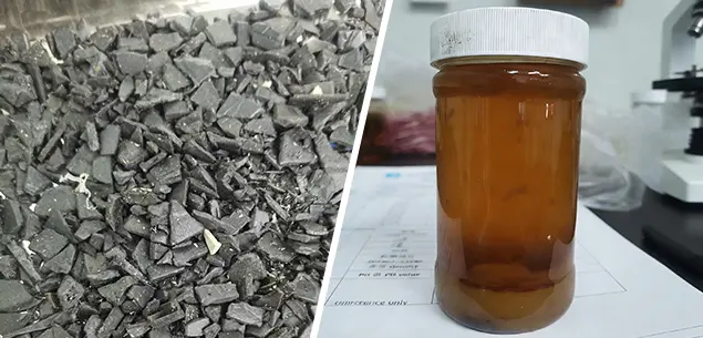 PP plastic pyrolysis oil (uncatalyzed)