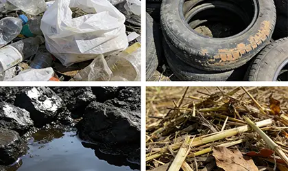 Organic Materials for Pyrolysis Reaction