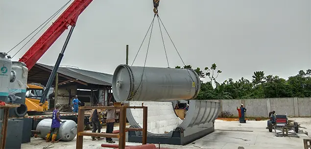 Pyrolysis Reactor Hoisting