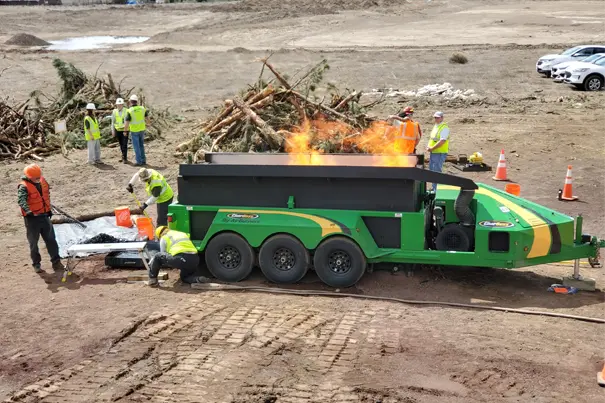 Vehicle-mounted Mobile Biochar Machine