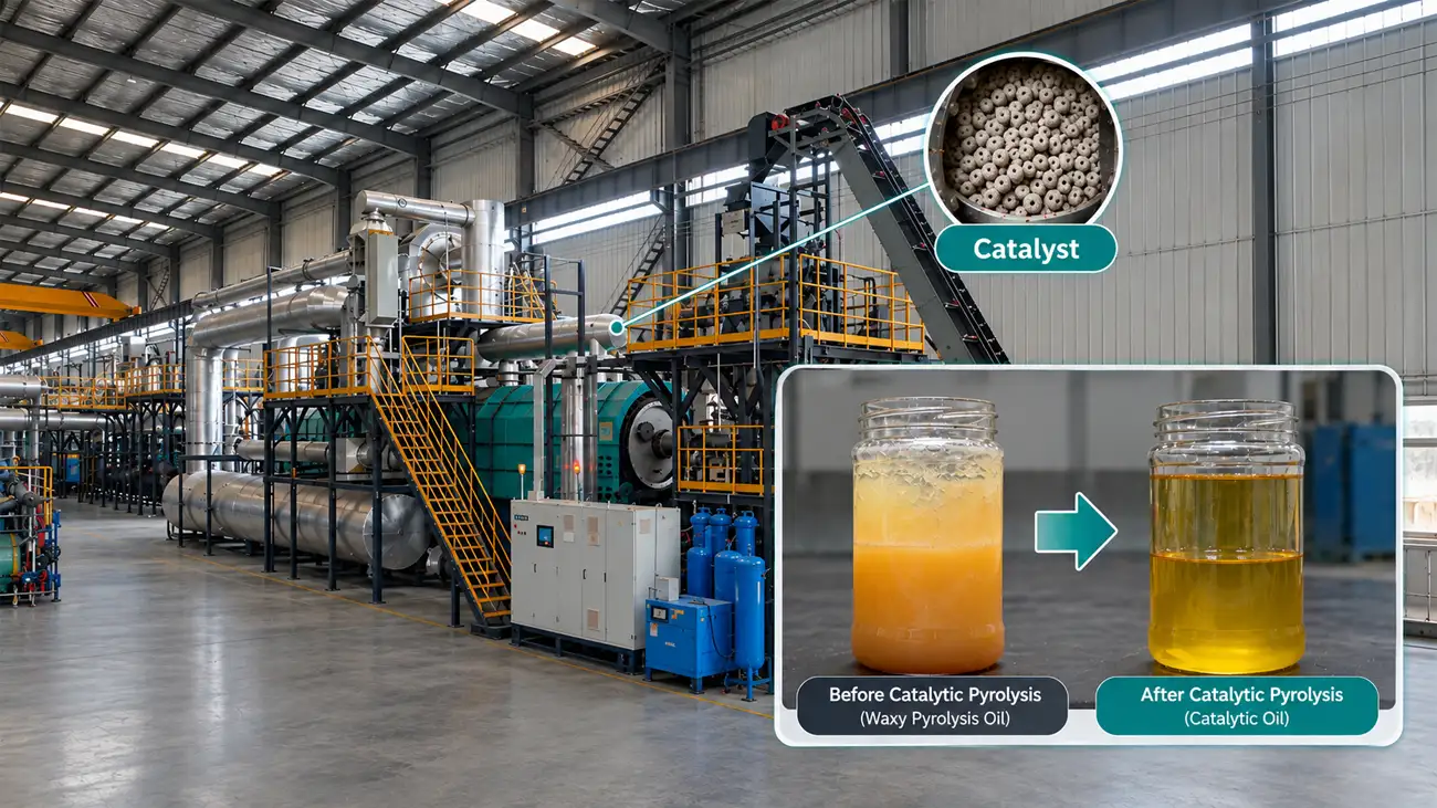 Beston Plastic Pyrolysis Plant with Catalytic Pyrolysis Technology