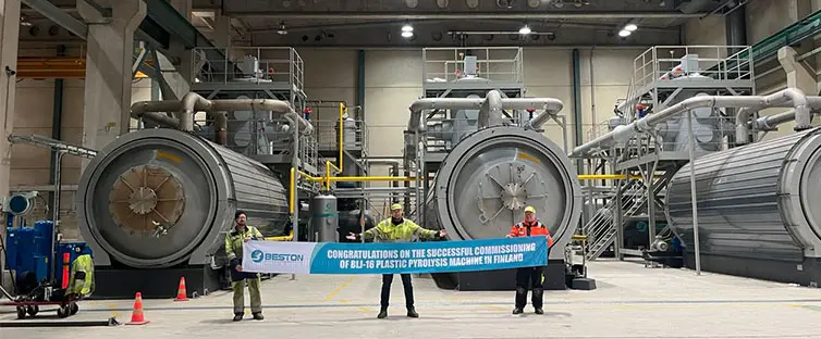 Congratulations on the successful commissioning of the three pyrolysis plants in Finland.