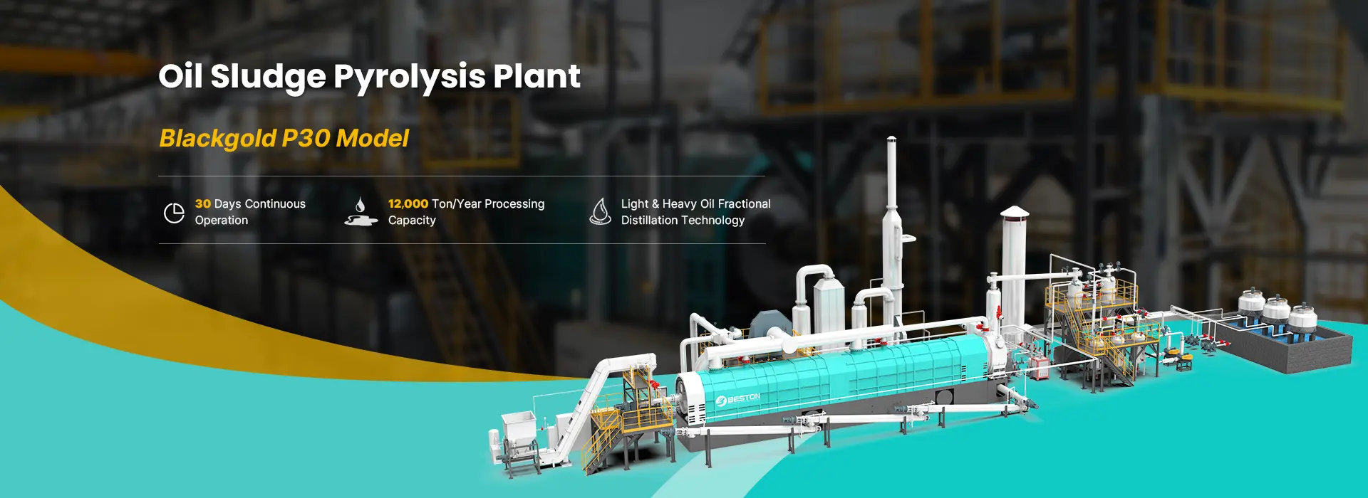 Oil Sludge Pyrolysis Plant Banner
