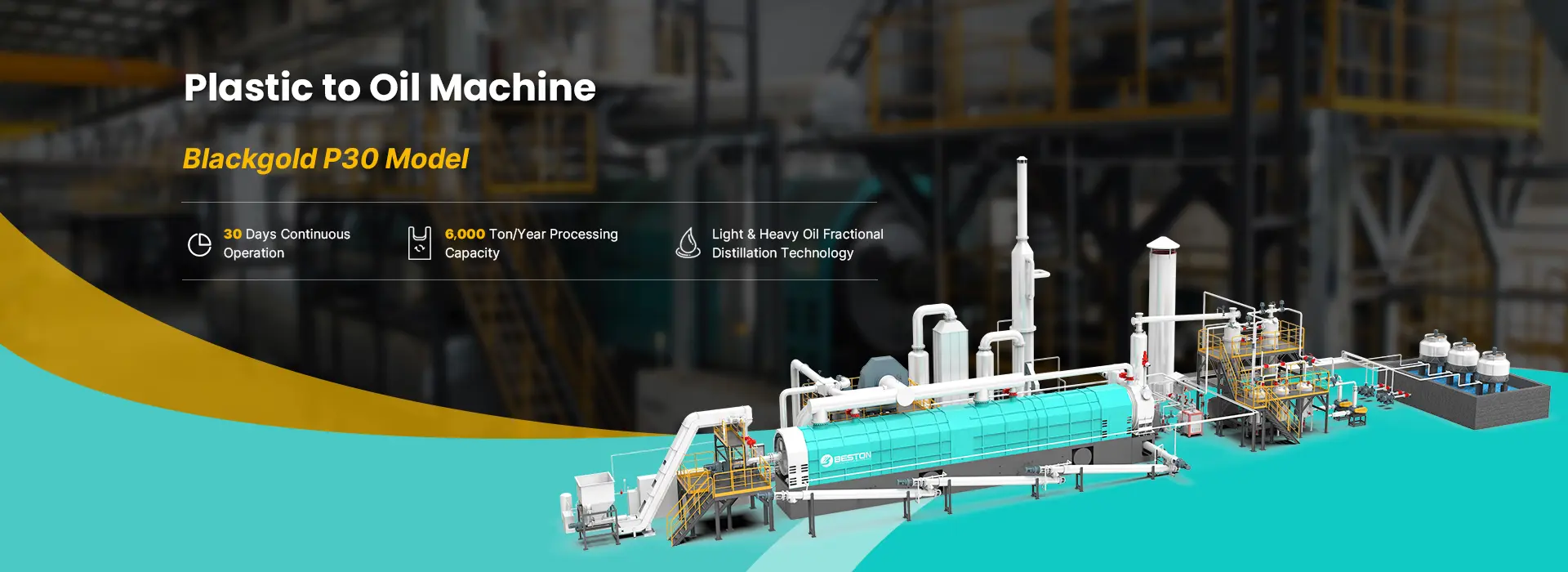 Plastic to Oil Machine Banner