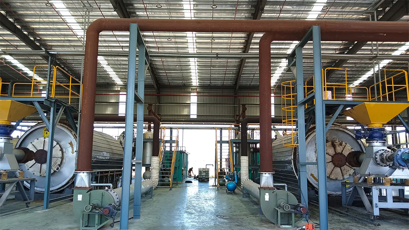 Waste Tyre Pyrolysis Plant in Operation Project
