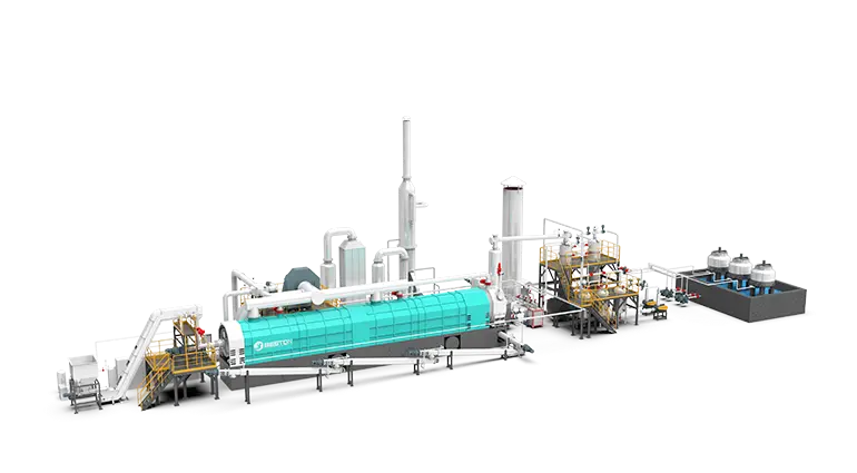 Pyrolysis Plant to Turn Waste Plastic Tyre Oil Sludge into Oil