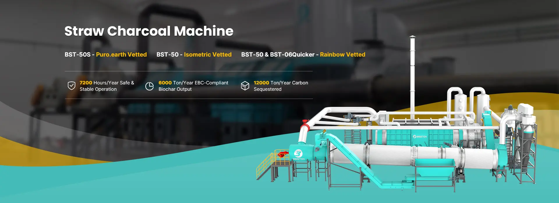 Straw Charcoal Machine Banner PC